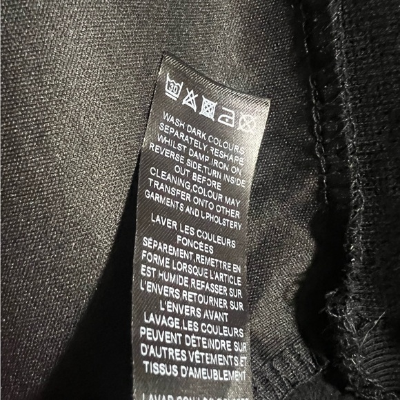 ASOS Women Size 6 Black Long Sleeve Hooded Dress/ Hoodie Metallic New - Picture 9 of 9